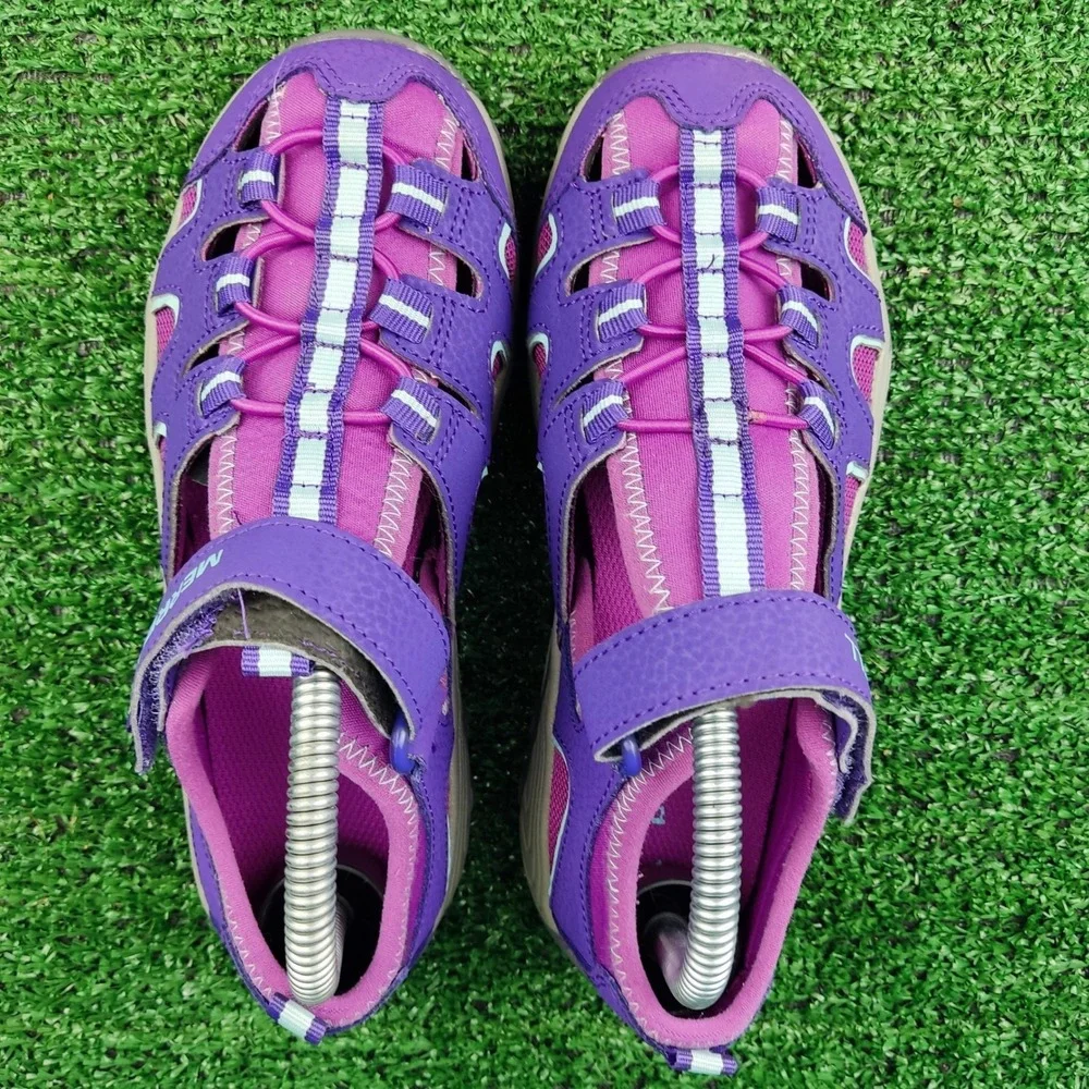Merrell Sandals Girls 2 Purple Hydro Hiker MK165683 Water Hiking Shoes Bungee